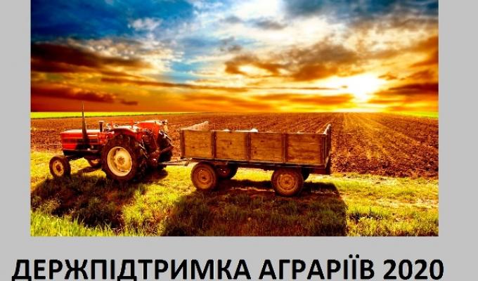 Державна підтримка аграріїв у 2020 році