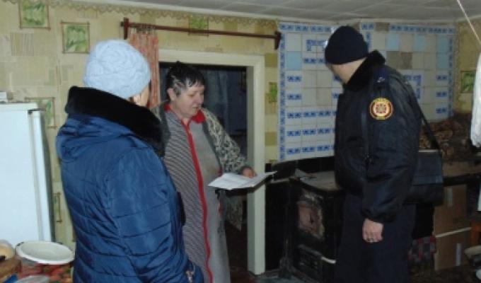 Міловським МРВ ГУ ДСНС обстежено стан експлуатації пічного опалення та  безпеку експлуатації електроприладів  в будинках соціально незахищених верств населення