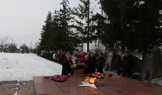 В районі відзначили 77-у  річницю  визволення селища Мілове від нацистських окупантів