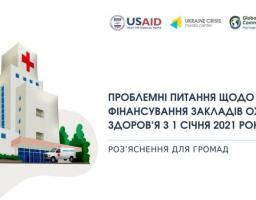 Фінансування закладів охорони здоров’я з 1 січня 2021 року - роз'яснення